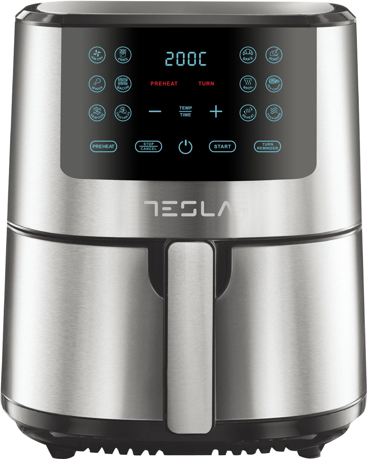 FREIDORA AIRE TESLA AF501BX 5L, 12PROG INOX